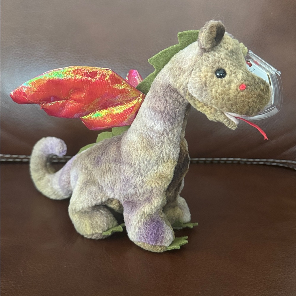 Ty Original Beanie Baby “Scorch” the Dragon 🐉 Retired Vintage Stuffed Plush